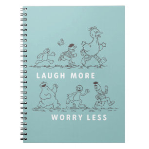 Caderno Espiral Rua Sésamo Ria Mais Preocupada Menos