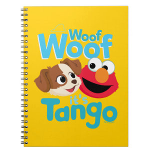 Caderno Espiral Rua Sésamo Woof It's Tango & Elmo