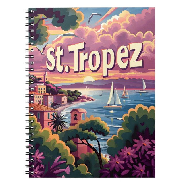 Caderno Espiral Rua.Tropez Sunset (Frente)