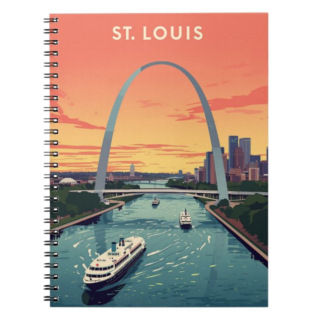 Caderno Espiral Rua Vintage. Louis. (Frente)