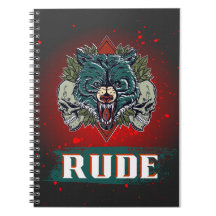 rude, crânio e urso