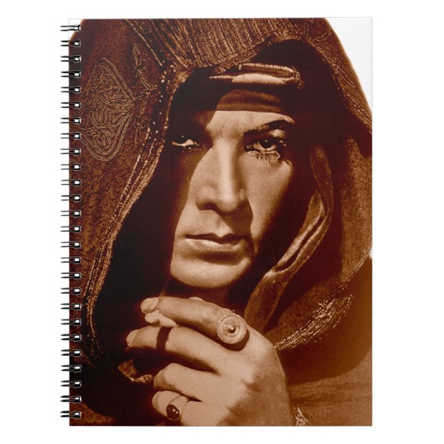 Caderno Espiral Rudolph Valentino: O Sheik (Frente)
