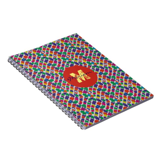 Caderno Espiral Ruídos coloridos. (Lado Direito)