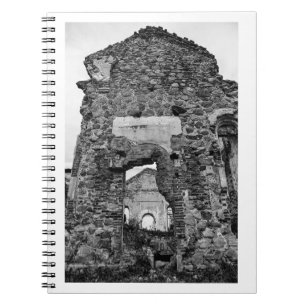 Caderno Espiral Ruínas da Igreja da Arquitetura Biahoml da Bielorr