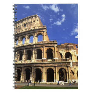 Caderno Espiral Ruínas famosas do Coliseu em Roma Itália
