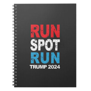 Caderno Espiral Run Spot Run Trump 2024 eleição Trump Vance