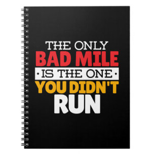Caderno Espiral Runner - Engraçado Mile Executando Cotação