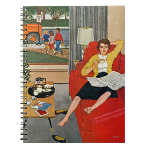 Caderno Espiral Ruptura de café da manhã