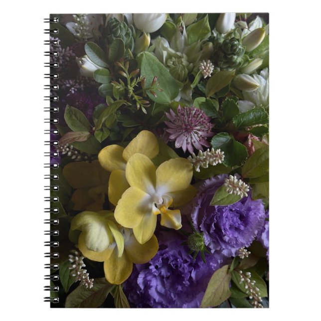 Caderno Espiral Rustic Antique Floral Bouquet Notebook (Frente)