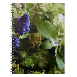 Caderno Espiral Rustic Botanical Garden Flowers Notebook