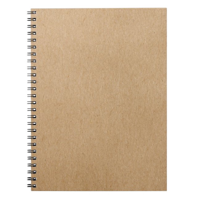 Caderno Espiral Rustic Kraft Simple Na moda Boho (Frente)