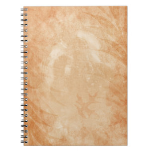 Caderno Espiral Rustic Sandstone Grunge Oak Leaves