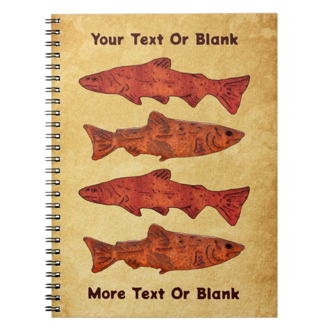 Caderno Espiral Rustic Trout (Frente)