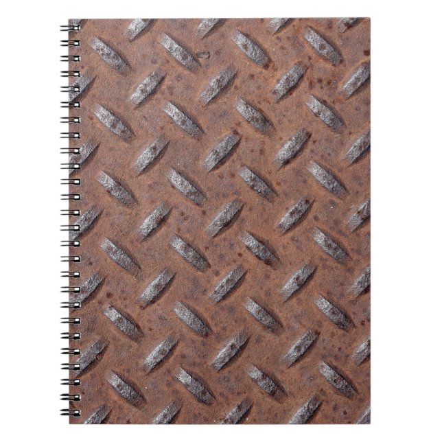 Caderno Espiral Rusty Diamond Plate (Frente)