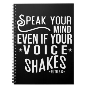 Caderno Espiral Ruth Bader Ginsburg, Ícone Político Feminista Ruth