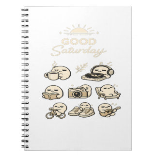 Caderno Espiral SÁBADO BOM | Vibrações Aconchegantes de Fim de Sem