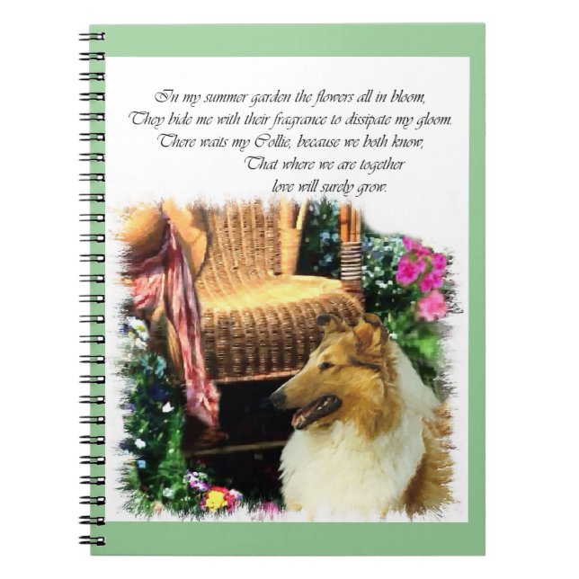 Caderno Espiral Sable Rough Collie Onde O Amor Cresce (Frente)