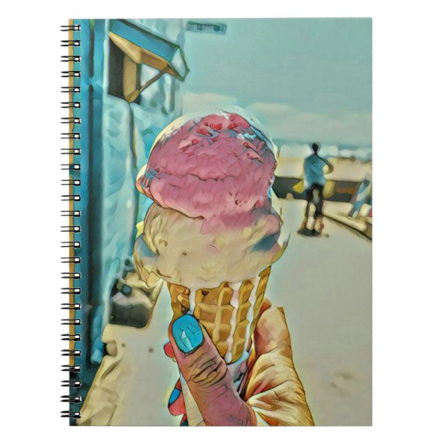 Caderno Espiral sabor de sorvete (Frente)