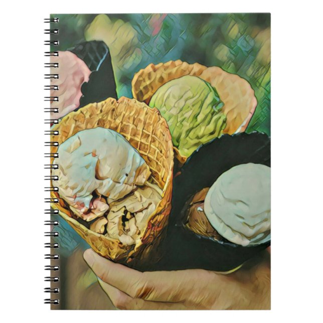 Caderno Espiral sabor de sorvete (Frente)