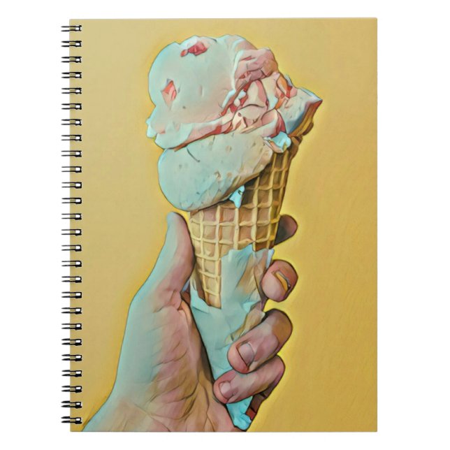 Caderno Espiral Sabor sorvete (Frente)