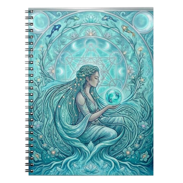 Caderno Espiral Sacerdotisa da Água (Frente)