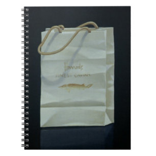 Caderno Espiral Saco 1989 do caviar de Harrods