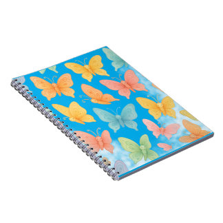 Caderno Espiral Saco "Borboletas Caprichosas"