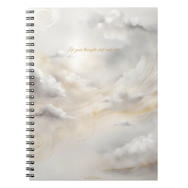 Caderno Espiral Sacred Cloud Veil Journal (Frente)