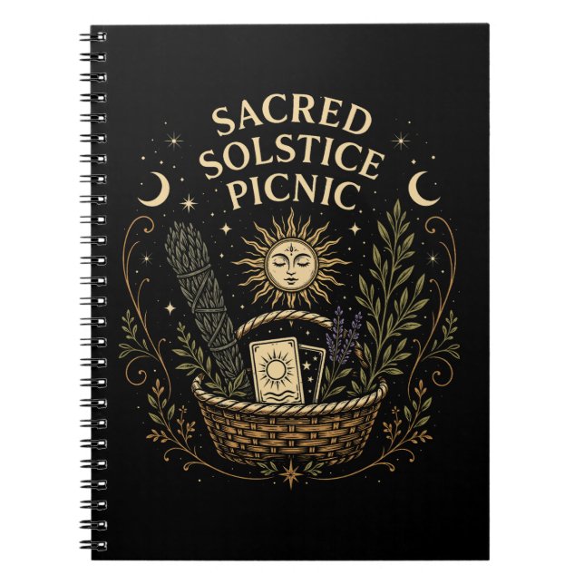 Caderno Espiral Sacred Solstice Picnic Litha (Frente)