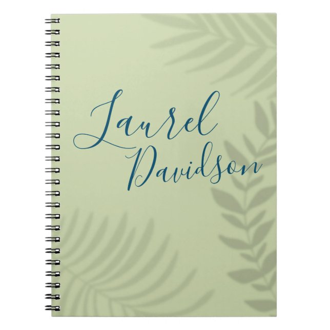 Caderno Espiral Sage de Palm Sombra (Frente)
