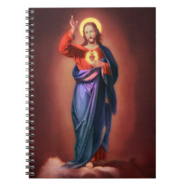 Caderno Espiral Sagrado Coração de Jesus Cristo