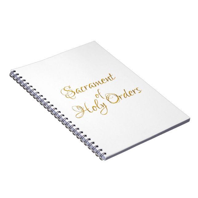 Caderno Espiral Sagrado Ouro 3D (Lado Direito)