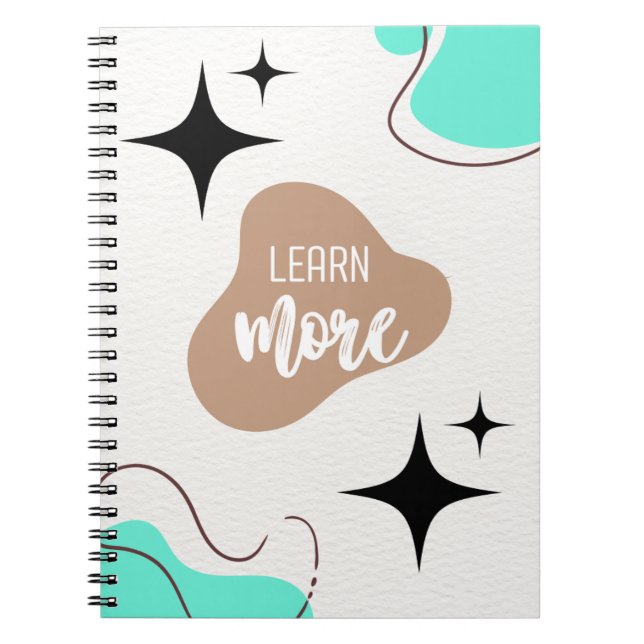 Caderno Espiral Saiba mais - Notebook Motivacional (Frente)