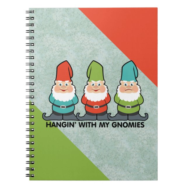 Caderno Espiral Saindo Com As Minhas Casas De Gnomias (Frente)