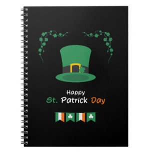 Caderno Espiral Saint Patricks Day Lucky Irish - Funny Lucky Irish