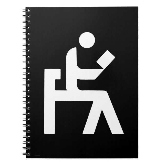 Caderno Espiral Sala de leitura da biblioteca (Frente)