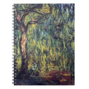 Caderno Espiral Salgueiro Chorão por Claude Monet, Arte Fina Vinta