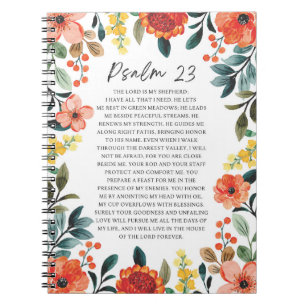 Caderno Espiral Salm 23 NKJV O Senhor é o Meu Pastor