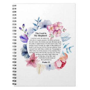 Caderno Espiral Salm 23 NKJV O Senhor é o Meu Pastor