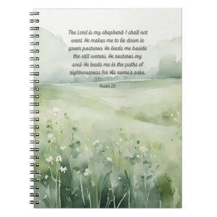 Caderno Espiral Salm 23 O Senhor é o meu notebook de Diário Shephe