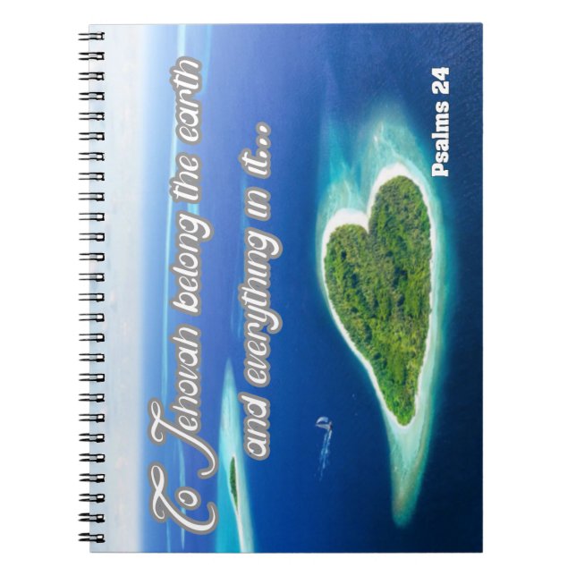 Caderno Espiral Salmo 24 (Frente)