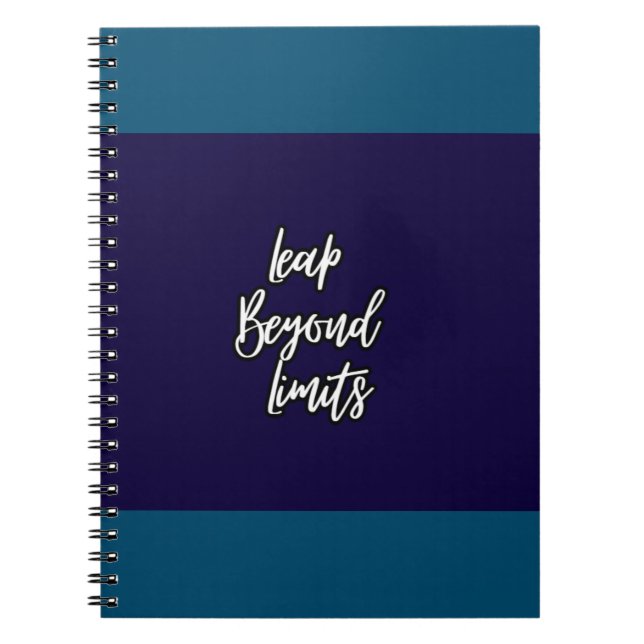 Caderno Espiral Saltar Além dos Limites (Frente)