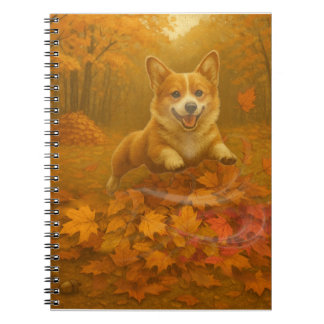 Caderno Espiral Salto da Folha do Corgi