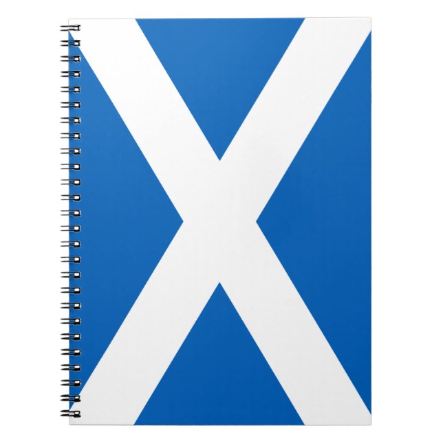 Caderno Espiral Saltyre ~ Flag da Escócia (Frente)