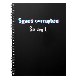 Caderno Espiral Salva Corrompido Então Eu Sou Engraçado Gamer Glit