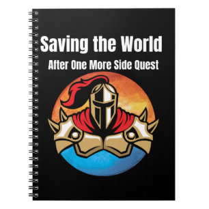 Caderno Espiral Salvar o Mundo Depois de Mais uma Missão Secundári