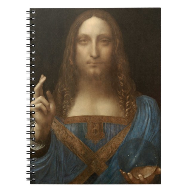 Caderno Espiral Salvator Mundi (Salvador do Mundo) (da Vinci) (Frente)