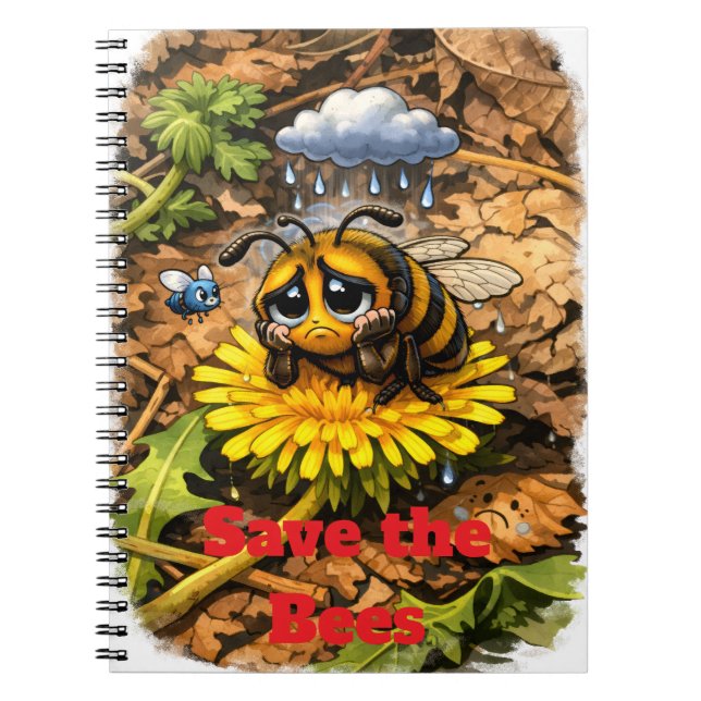 Caderno Espiral Salve as Abelhas (Frente)