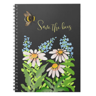 Caderno Espiral Salve as abelhas, mamão