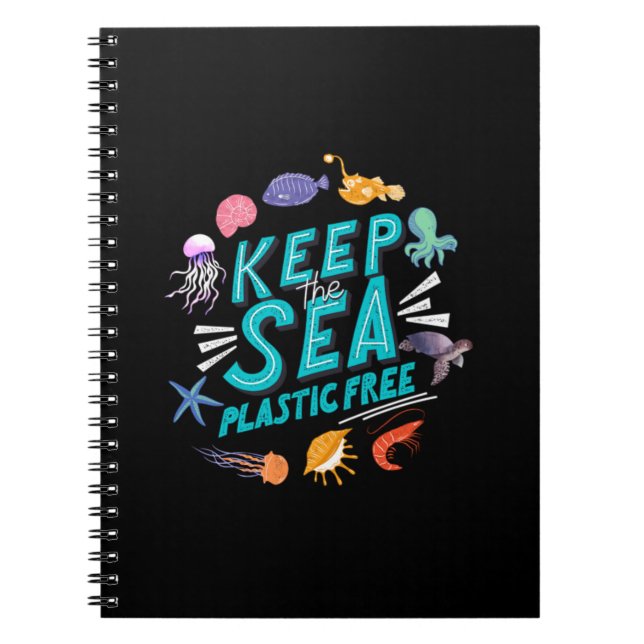 Caderno Espiral Salve O Oceano (Frente)